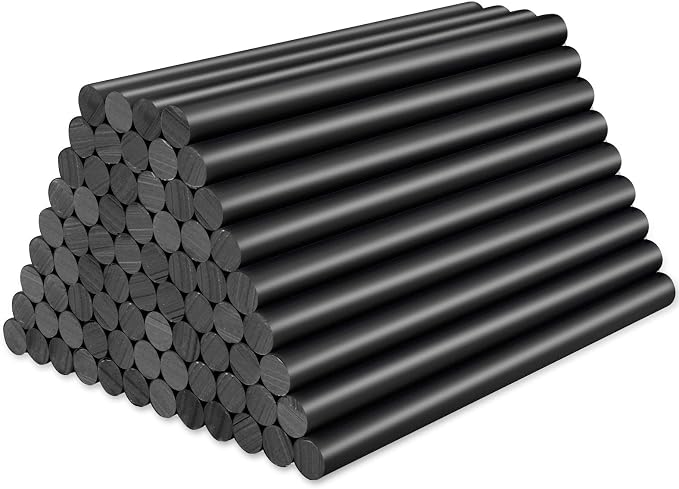 ENPOINT 72 Pack Black Hot Glue Sticks Bulk, 0.27x4" Mini Hot Glue Sticks by ENPOINT