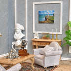 iLAND Miniature Wooden Dollhouse Furniture Set: Sofa, Coffee Table - Image 3