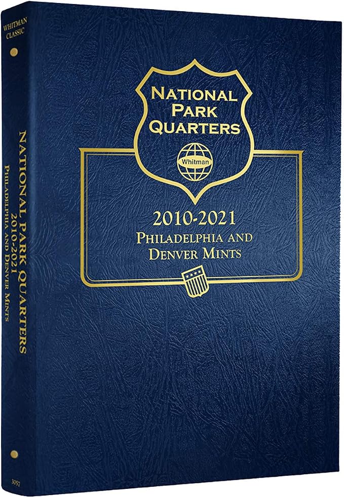 Whitman US National Park Quarter Coin Album 2010-2021 P & D Mints #3057 by Unknown