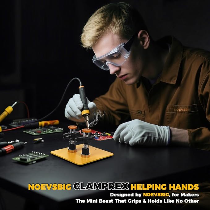 NOEVSBIG Magnetic Helping Hands Clamp Metal, Adjustable Third Hand Soldering - Image 9