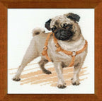 RIOLIS - Pug Dog 1176, Dogs Cross Stitch Kits 9, Counted Cross Stitch Kits by RIOLIS