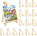 16 Pack 9 Inch Easel for Painting, Wooden Easel Stand Canvas Stand | Smooth Wood by WSICSE