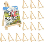 16 Pack 9 Inch Easel for Painting, Wooden Easel Stand Canvas Stand | Smooth Wood by WSICSE