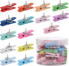 50Pcs Wooden Clips Push Pins Tacks by acDesign