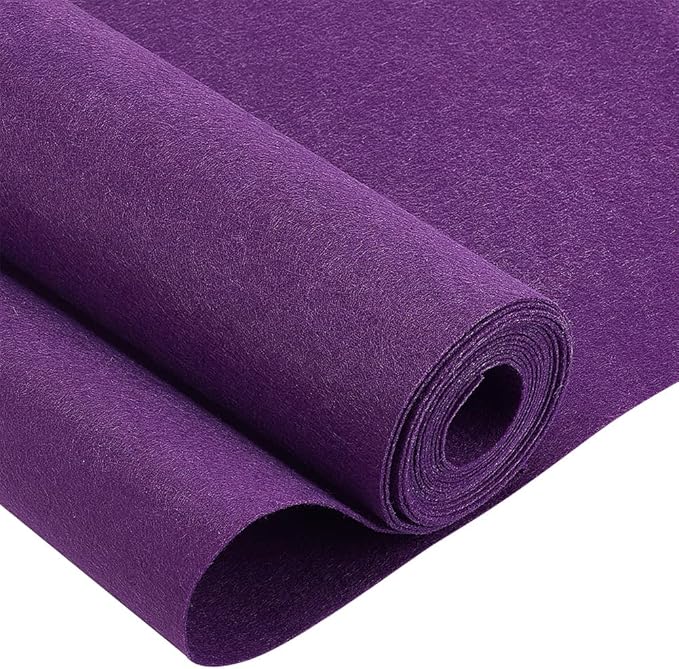 BENECREAT 10FT 15.74 Inch Wide Dark Orchid Felt Roll, 1mm Thick Fabric Sheets by BENECREAT