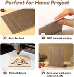 9 Pack Walnut Wood Plywood Sheets, Smooth Surface, Uniform Thickness, No Burrs - Image 5