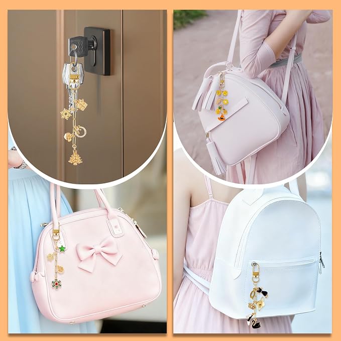 Wurosi 25 Set Paperclip Keychain Making Kit, Bag Charm Kit, 25 Keychain Clips - Image 5