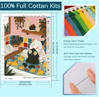 niurenmaoyi Black Cat Stamped Cross Stitch Kits - Image 2