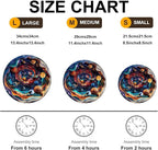 300 Pieces Wooden Puzzles Adults, 3D Vision Universe Round Wood Jigsaw Puzzle - Image 4