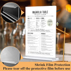 Arrobust Acrylic Sign Holder 8.5 x 11 Inches, 12 Pack Clear Display Table Top - Image 2