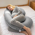 1 MIDDLE ONE Pregnancy Pillow, C Shaped Full Body Pillow - Image 5