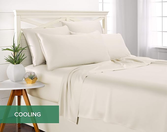 Pure Bamboo California King Sheets, Genuine 100% Organic Viscose Derived from - Image 5