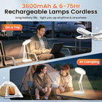 One Fire Rechargeable Table Lamp, Dimmable Cordless Lamp Desk Lamp - Image 4