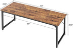 Huuger Computer Desk, 63 Inch Office Desk, Gaming Desk - Image 3