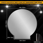 6 Pieces 2 mm Acrylic Sheet Transparent LED Film - Image 2