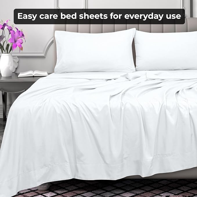 Royale Linens Queen Flat Sheet - Image 6
