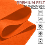 Soft Felt Fabric Sheet 18" x 36", 1.6mm Acrylic Craft Felt, Large Precut Sheet - Image 2