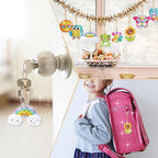 FFNIU Diamond Art for Kids, 15 Pack Diamond Art Painting Keychains, DIY Gem 5D - Image 6