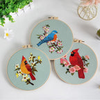 Louise Maelys 3 Sets Bird Embroidery Kits - Image 7
