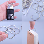 AKONEGE 1.2 Inch Loose Leaf Binder Rings, Metal Office Book Rings, Nickel - Image 4