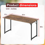 PayLessHere | 55 Inch Computer Desk | Vintage | Office Desk - Image 3