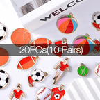 Bulk Gold Enamel Charms for Jewelry Making, Colorful Metal Charms Pendant for - Image 2