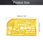 Utoolmart 4355 Architectural Drawing Template Ruler, Designers and Students - Image 2