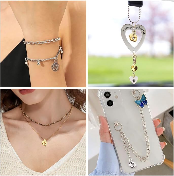 Craftdady Tibetan Style Antique Silver Alloy Pendants Cute Metal Dangle Charms - Image 4