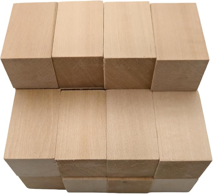 20PCS Basswood Carving Blocks, Whittling Wood Carving Kit, Unfinished Wooden by Unknown