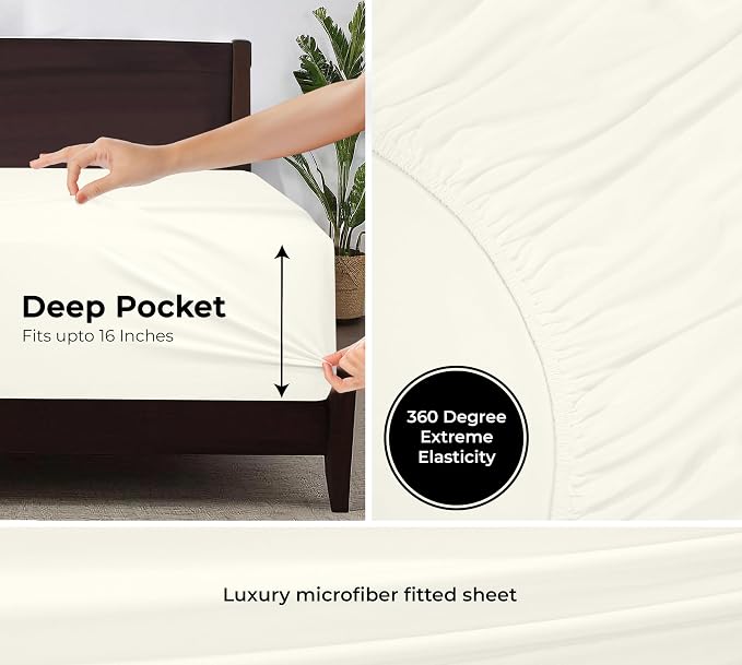 Royale Linens Fitted Sheet California King - Image 3