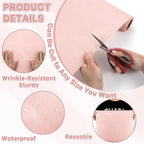 4 Rolls Blush Bulletin Board Paper Roll Non-Woven Bulletin Board Background - Image 3