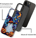 Case for iPhone 15, Scratch Resistant Hybrid Double Layer Hard Shell，Halloween - Image 2