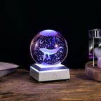 3D Engraved Whale K9 Crystal Ball - Image 7