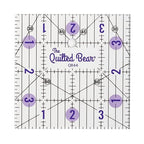 The Quilted Bear Square Quilting Ruler, Transparent Acrylic, Precise Bold Lines by TheQuiltedBearsProducts