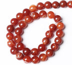 60PCS 6mm Natural Red Striped Agate Beads Round Loose Gemstone Beads - Image 5