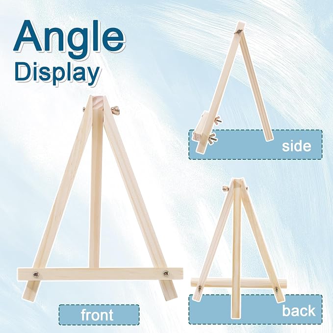 24 Pack 9 Inch Easel for Painting, Wooden Easel Stand Canvas Stand for Sign - Image 5