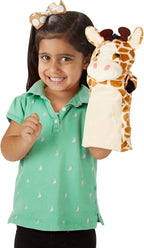 Melissa & Doug Zoo Friends Soft Plush Hand Puppets 4-Piece Glove Set - Image 3