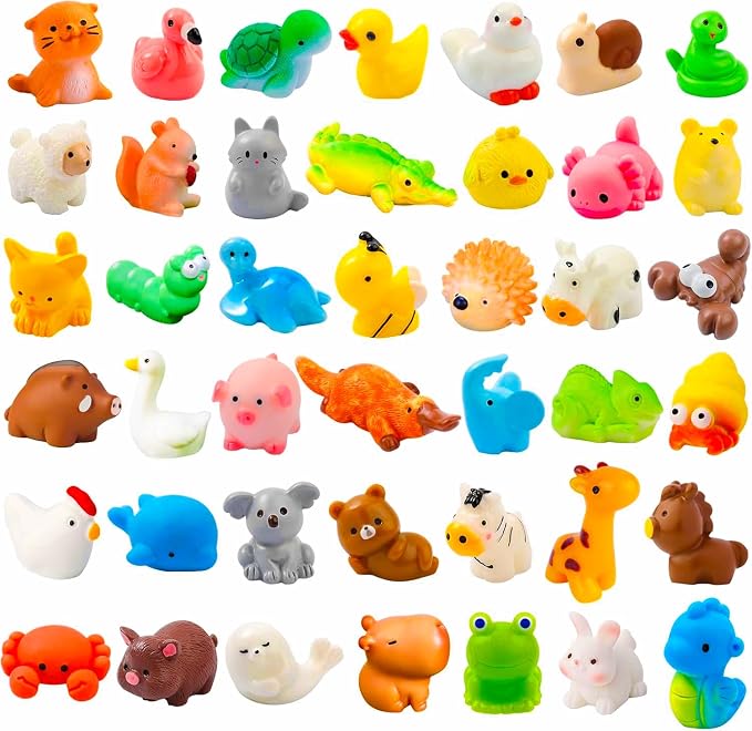 ywevyezc 42 Pcs Mini Resin Animals 42 Styles Resin Animals Figurines Bulk by ywevyezc