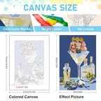 6 Pack Paint by Numbers Kit for Adults Beginners - Image 3