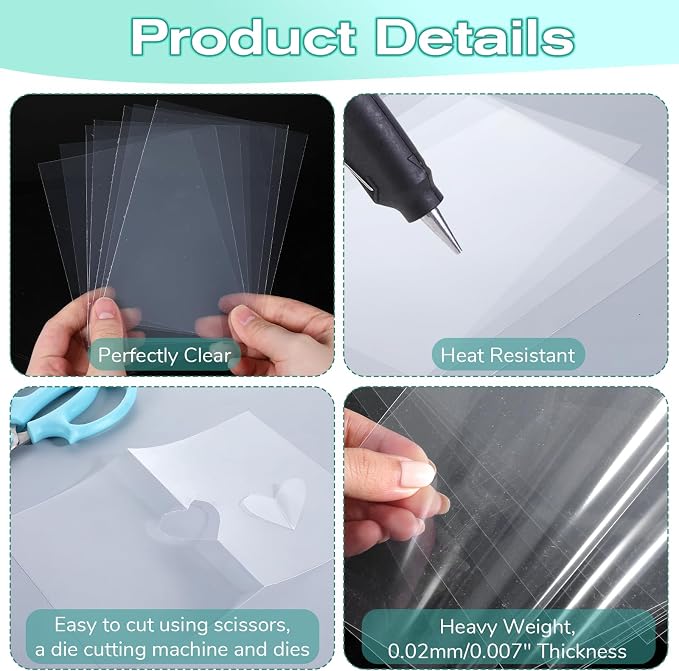 20 Pcs Acetate Sheets, A5 Heat Resistant Clear Acetate Sheets - Image 6