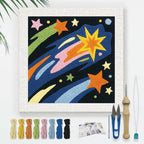 DOODLREAM Shooting Star DIY Punch Needle Embroidery Kit by Doodlream