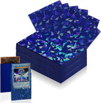 100 Count Blue Card Sleeves for Trading Cards, Perfect Fit Shiny MTG Card by Unknown