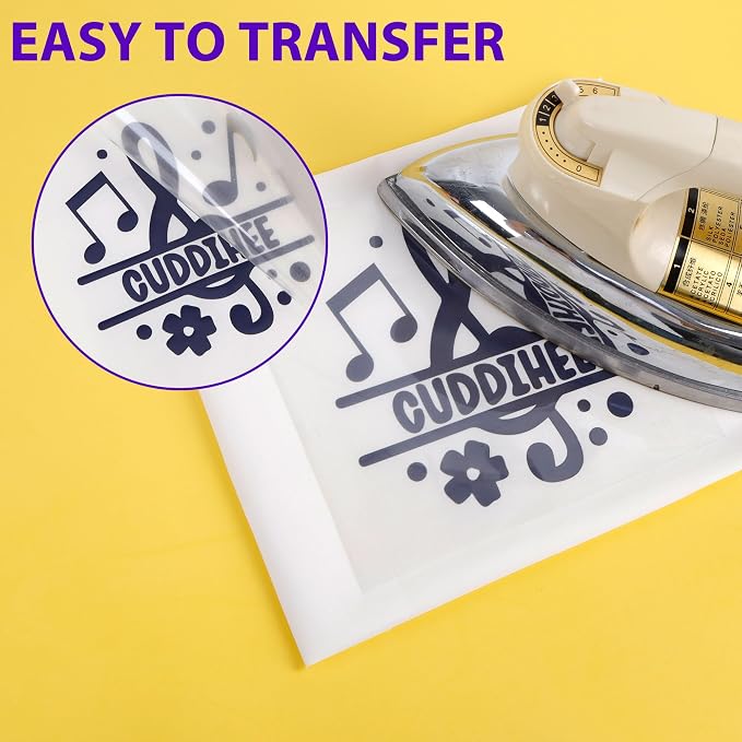 HTVVETUR Navy HTV Iron on Vinyl 12Inch by 35ft Heat Transfer Vinyl - Image 5