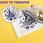 HTVVETUR Navy HTV Iron on Vinyl 12Inch by 35ft Heat Transfer Vinyl - Image 5