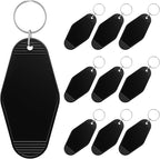 Uniclife 10 Pcs Blank Hotel Keychain Tags, Vintage Motel Keychain by UnicLife