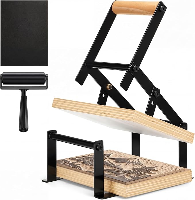 Printing Linocut Hand Lever Press Machine by Lanties