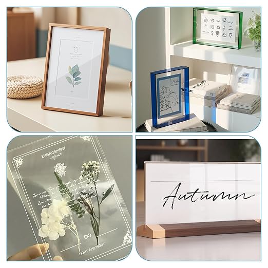 TKOnline 22 PCS Plexiglass Sheets, Invitations, Poster Frames Plastic Board - Image 4