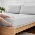 Twin Fitted Sheet Only with Full Elastic & Built in Corner Sheet Straps to by SweetHomeCollection