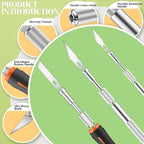 JETMORE 16 Pcs Exacto Knife Set, 3 Craft Knife and 13 SK5 Steel Blades - Image 7