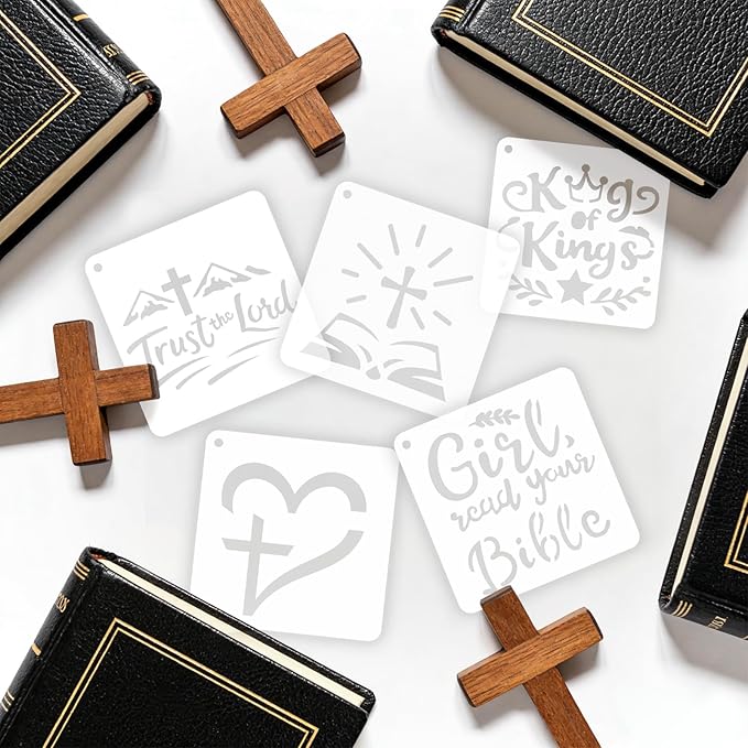 72 PCS 3x3 Inch Religion Christian Stencils - Image 6
